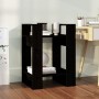 Estantería/divisor de espacios madera pino negro 41x35x57 cm