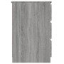 Escritorio de madera contrachapada gris Sonoma 140x50x77 cm