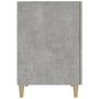 Escritorio de madera contrachapada gris hormigón 140x50x75 cm