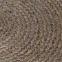 Alfombra de yute tejida a mano redonda gris 180 cm