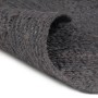 Alfombra de yute tejida a mano redonda gris 90 cm