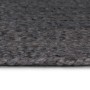 Alfombra de yute tejida a mano redonda gris 90 cm