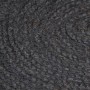 Alfombra de yute tejida a mano redonda gris 90 cm