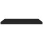 Estantes flotantes de pared 4 uds MDF negro 80x23,5x3,8 cm