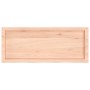 Estante de pared madera maciza roble sin tratar 100x40x(2-4) cm