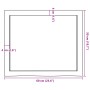 Estante pared madera roble tratada marrón oscuro 60x50x(2-4) cm