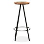 Taburetes de cocina 4 unidades madera maciza reciclada