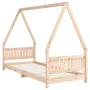 Estructura de cama para niños madera maciza de pino 80x200 cm