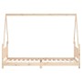 Estructura de cama para niños madera maciza de pino 80x200 cm