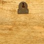 Estantes de pared 2 uds madera maciza