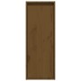 Armario de pared 2 uds madera de pino marrón miel 30x30x80 cm