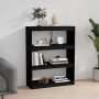 Estantería/divisor de espacios madera pino negro 80x30x103,5 cm