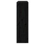 Estantería/divisor de espacios madera pino negro 80x30x103,5 cm