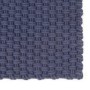 Alfombra rectangular algodón azul marino 120x180 cm