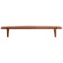 Estantes de pared 2 unidades madera maciza acacia 110x20x18 cm