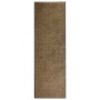 Felpudo lavable marrón 60x180 cm