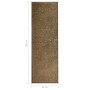 Felpudo lavable marrón 60x180 cm