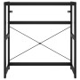 Estructura de lavabo de hierro negro 79x38x83 cm