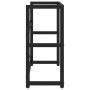 Estructura de lavabo de hierro negro 79x38x83 cm