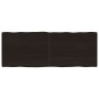 Tablero mesa madera tratada borde vivo marrón 160x60x(2-4) cm