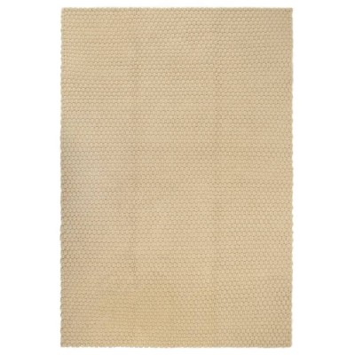Alfombra rectangular algodón natural 120x180 cm
