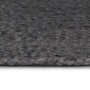 Alfombra de yute tejida a mano redonda gris 150 cm
