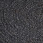 Alfombra de yute tejida a mano redonda gris 150 cm