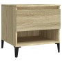 Mesa auxiliar madera contrachapada roble Sonoma 50x46x50 cm