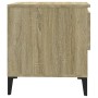Mesa auxiliar madera contrachapada roble Sonoma 50x46x50 cm