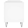 Mueble para discos madera contrachapada blanco 121x38x48 cm