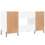 Escritorio madera de ingeniería blanco 140x50x75 cm