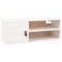 Armario de pared de madera maciza de pino blanco 80x30x30 cm