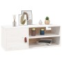 Armario de pared de madera maciza de pino blanco 80x30x30 cm