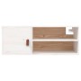 Armario de pared de madera maciza de pino blanco 80x30x30 cm