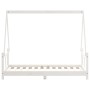 Estructura de cama para niños madera de pino blanco 80x160 cm