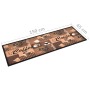 Alfombra de cocina lavable Coffee marrón 45x150 cm