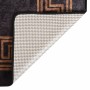 Alfombra lavable antideslizante negro y dorado 80x150 cm