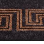 Alfombra lavable antideslizante negro y dorado 80x150 cm