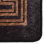 Alfombra lavable antideslizante negro y dorado 80x150 cm
