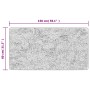 Alfombra lavable antideslizante negro y dorado 80x150 cm