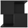 Mesa auxiliar de madera contrachapada negro 40x40x40 cm
