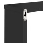 Estante cubo pared 4 uds negro 30x15x30 cm