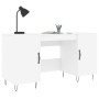 Escritorio madera de ingeniería blanco 140x50x75 cm