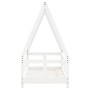 Estructura de cama para niños madera de pino blanco 70x140 cm