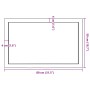 Estante pared madera roble tratada marrón oscuro 80x50x(2-6) cm