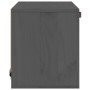 Armario de pared de madera maciza de pino gris 40x30x35 cm