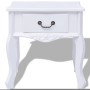 Mesitas de noche 2 unidades MDF blanca