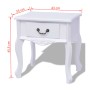 Mesitas de noche 2 unidades MDF blanca