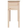 Mesa consola madera maciza de pino 70x35x75 cm