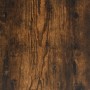 Armario de lavabo madera contrachapada roble ahumado 80x33x60cm